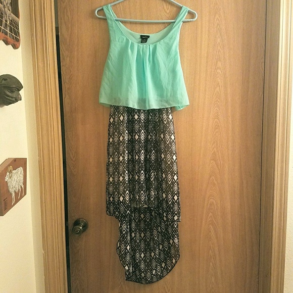 Rue21 Dresses & Skirts - Rue 21 Mint High-Low print dress Rue21 Dresses & Skirts - Rue 21 Mint High-Low print dress